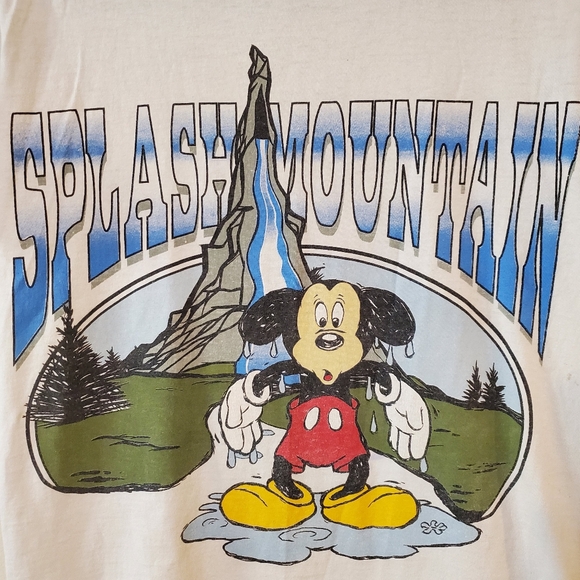 Vintage Disney Splash Mountain Graphic T-Shirt 90s RARE Adult Small Unisex - Picture 2 of 5